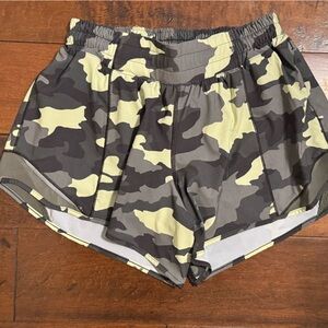 Lululemon Athletica Crispin Green Camo Hotty Hot Shorts
